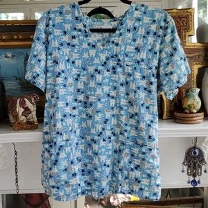 Peaches Dental scrub top